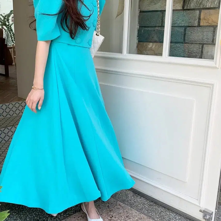 [BUNJANG] Byccini Double Square Ops Dress (Large) / 바이씨니 더블스퀘어ops (라지)
