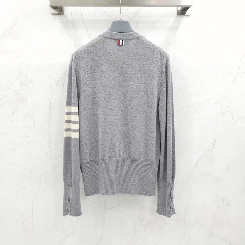 [BUNJANG] Thom Browne Merino Wool Vest Cardigan / 2 / 톰브라운 사선완장 메리노 울 베스트 니트 가디건