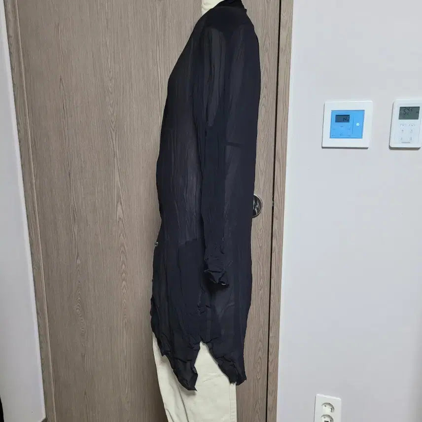 [BUNJANG] Acne Studios Black Long See-Through Shirt / 정품  아크네 매장판 블랙 롱 시스루 셔츠