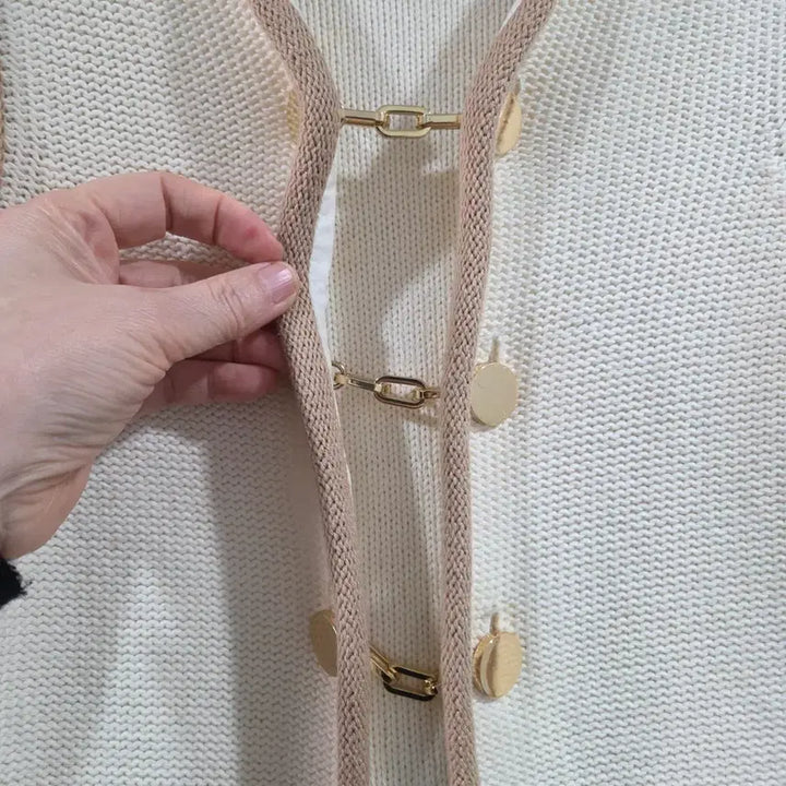 [BUNJANG] Tory Burch Ivory Cardigan / 토리버치 아이보리 가디건