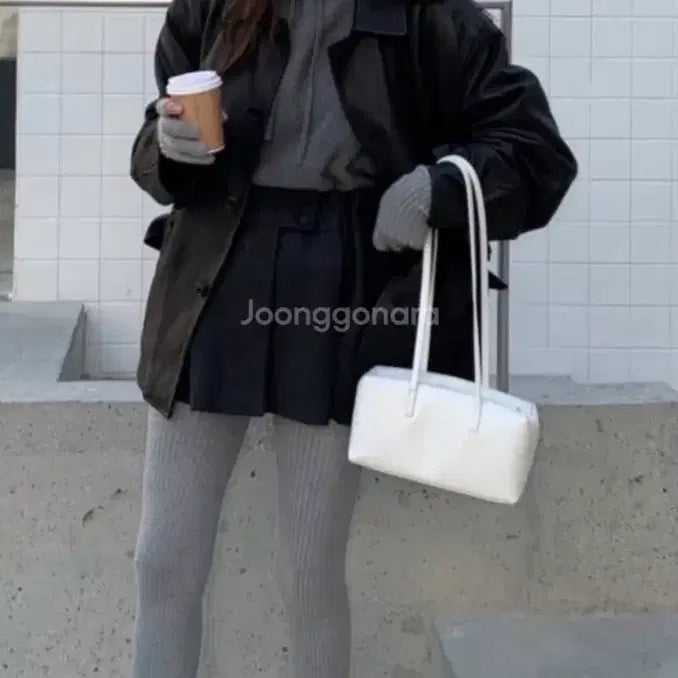 [BUNJANG] Pebble M Herringbone Mini Skirt / 페블엠 herringbon button mini skirt s 새상품 차