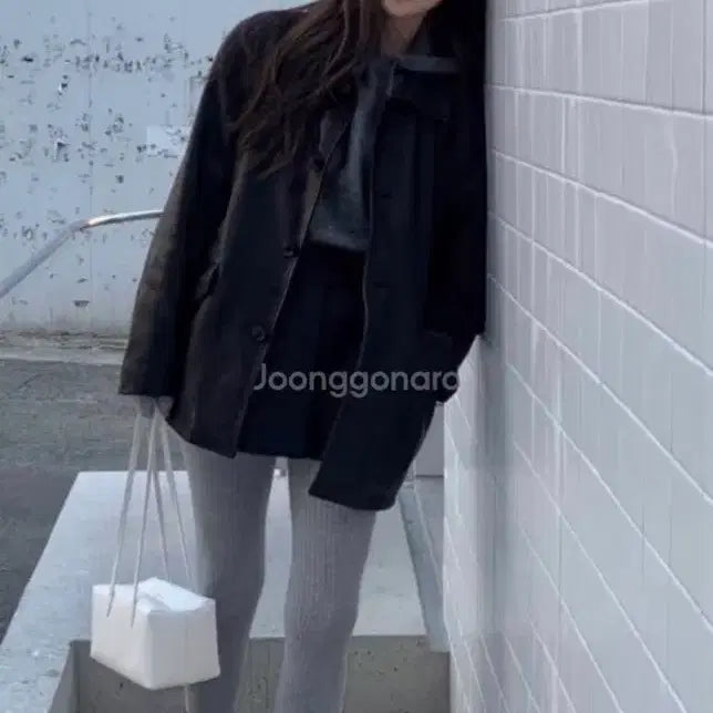 [BUNJANG] Pebble M Herringbone Mini Skirt / 페블엠 herringbon button mini skirt s 새상품 차