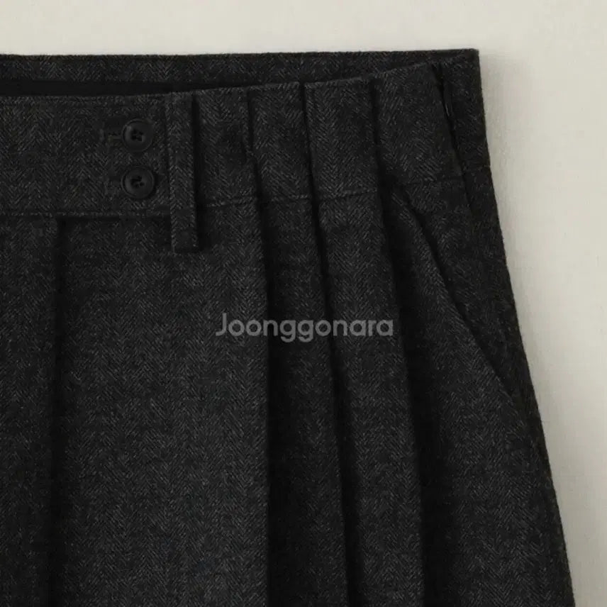 [BUNJANG] Pebble M Herringbone Mini Skirt / 페블엠 herringbon button mini skirt s 새상품 차