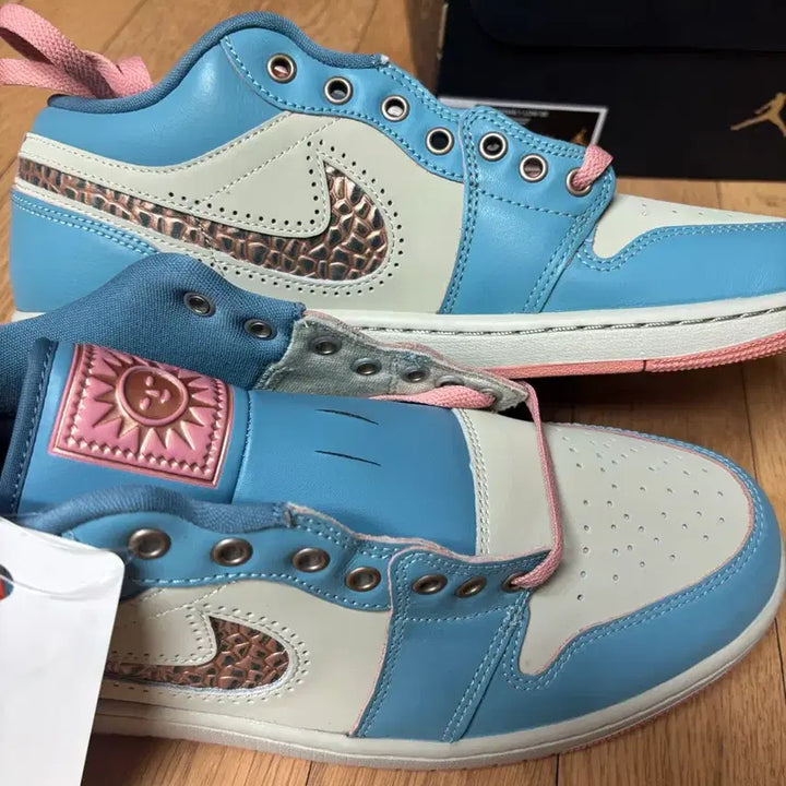 [BUNJANG] Nike Air Jordan 1 Low OG EX Blue Sneakers / 나이키 에어 조던 1 로우 OG EX 블루