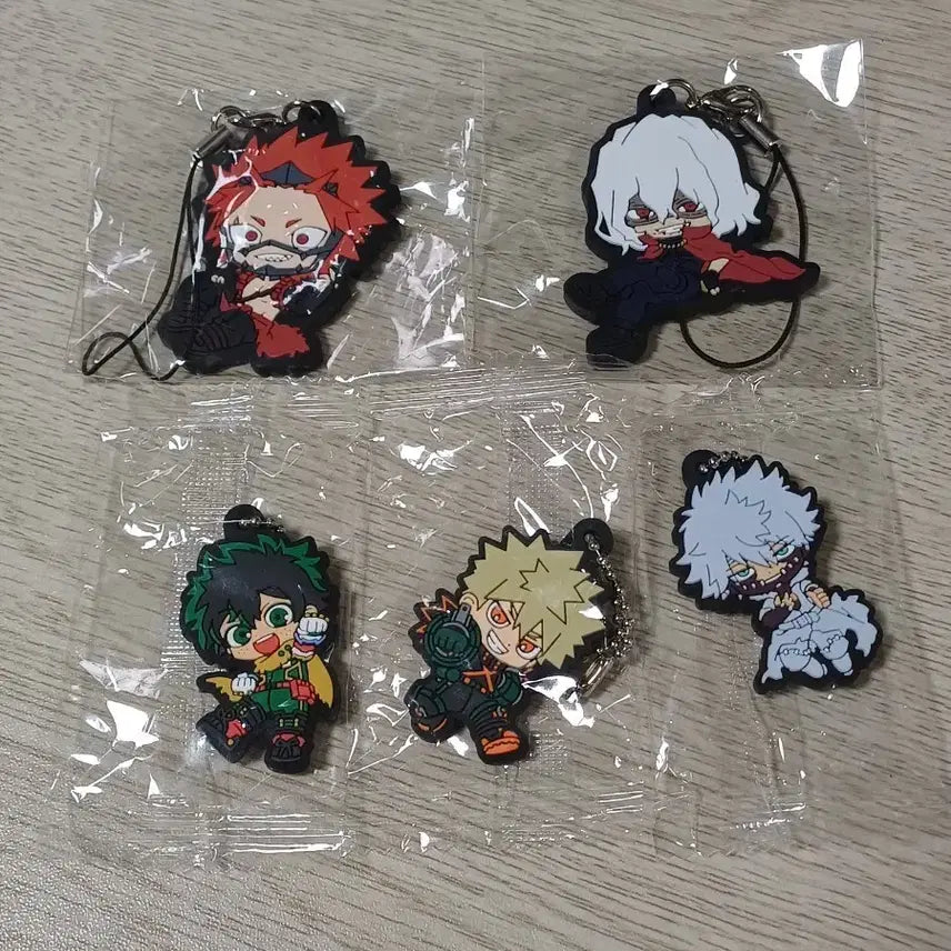 [BUNJANG] My Hero Academia Rubber Strap Bundle / 나히아 쿠라스시, 코로코레 고무 스트랩 일괄 나의 히어로 아카데미아