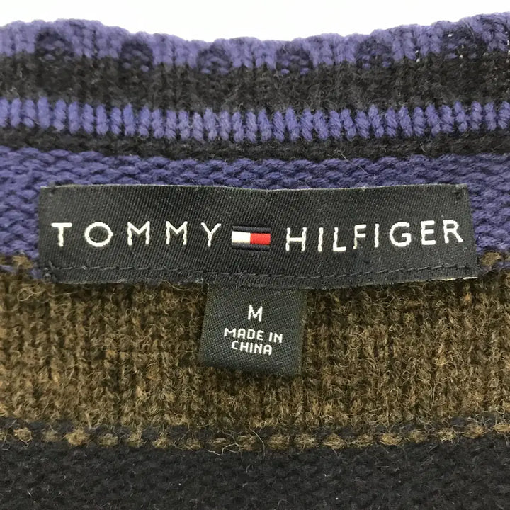 [BUNJANG] Tommy Hilfiger Vintage Striped Knit Sweater / 타미힐피거 빈티지 스트라이프패턴 니트 [M]
