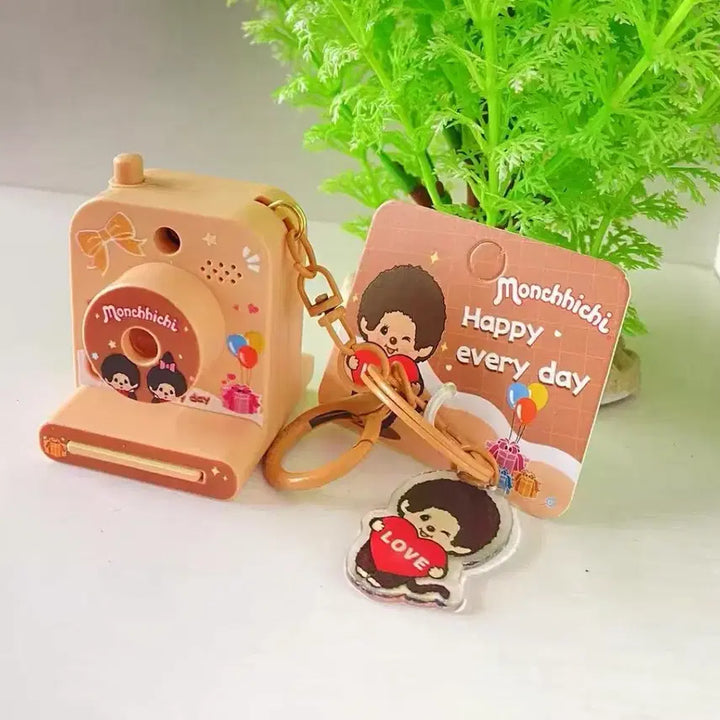 [BUNJANG] Monchhichi Camera Keychain / 몬치치 카메라 키링