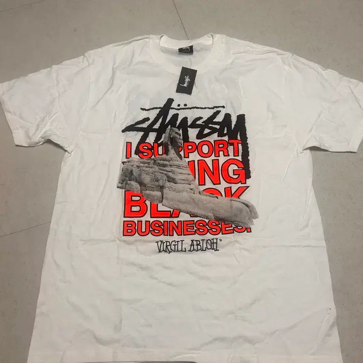 [BUNJANG] Stussy x Off-White 40 World Tour T-shirt / 스투시 x 오프화이트 40 월드투어 티셔츠