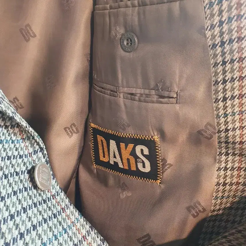 [BUNJANG] DAKS Check Pattern Jacket / 닥스 체크무늬 자켓