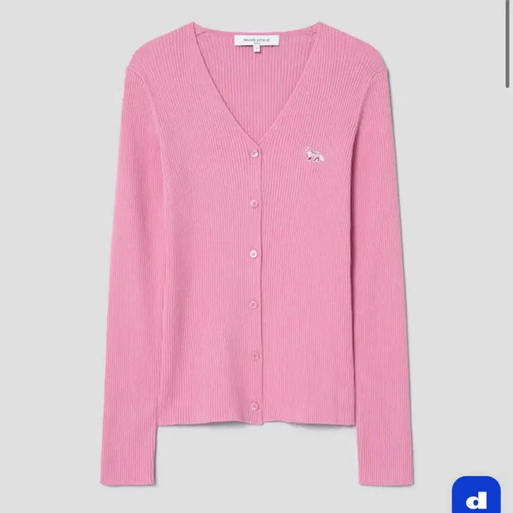[BUNJANG] Maison Kitsune Pink Cardigan (Size S) / 메종키츠네 정품 핑크 가디건 사이즈 S