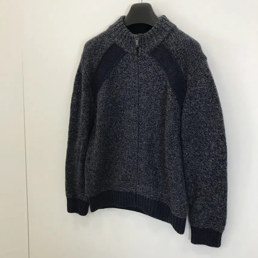 [BUNJANG] Club Cambridge Wool Knit Zip-up [Men&