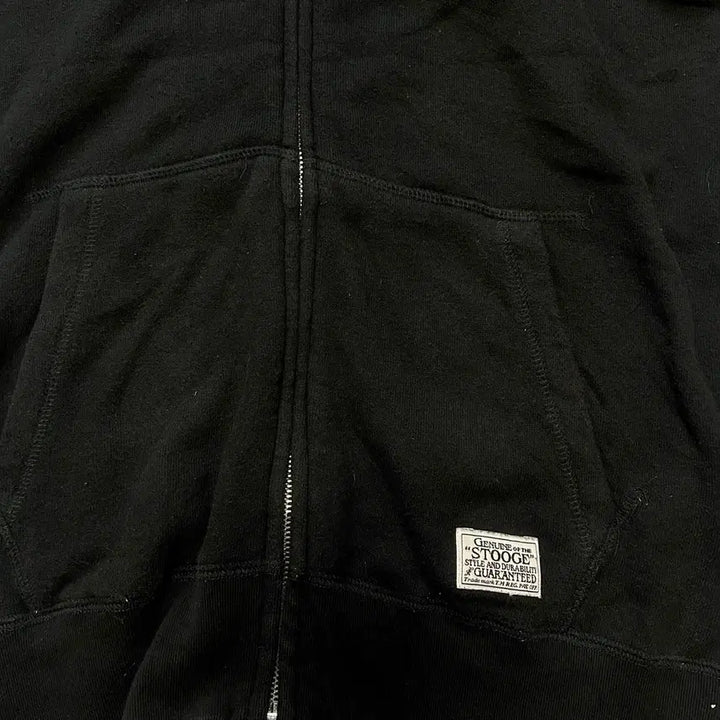 [BUNJANG] Stooge&amp;Co Lettering Black Hoodie Zip-up / Stooge&amp;Co Lettering black Hoodie zip-up