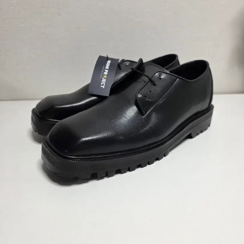 [BUNJANG] Miami Project Real Leather Square Toe Derby Shoes / 마이애미프로젝트 리얼레더 소가죽 스퀘어토 더비슈즈 280