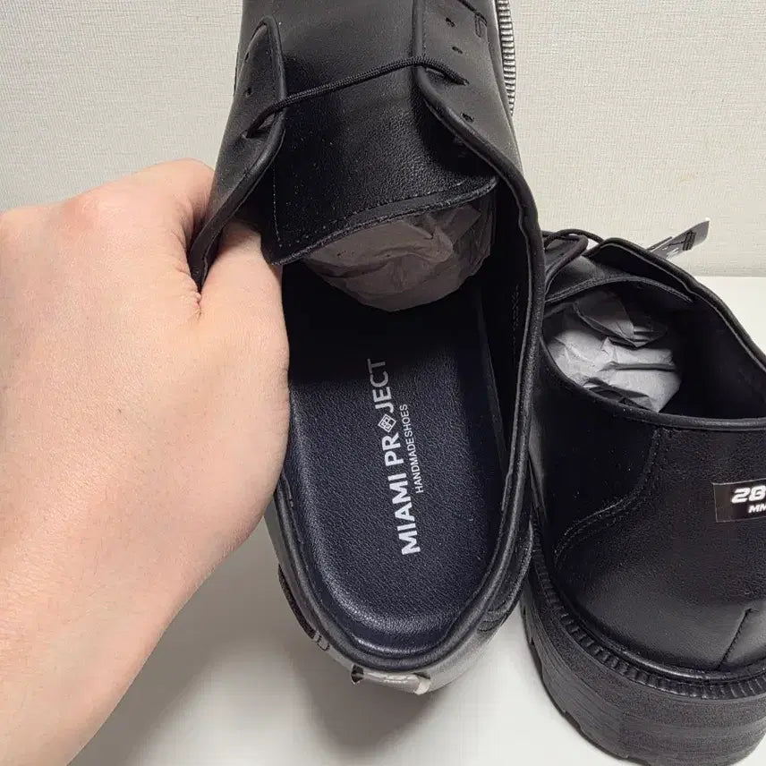 [BUNJANG] Miami Project Real Leather Square Toe Derby Shoes / 마이애미프로젝트 리얼레더 소가죽 스퀘어토 더비슈즈 280