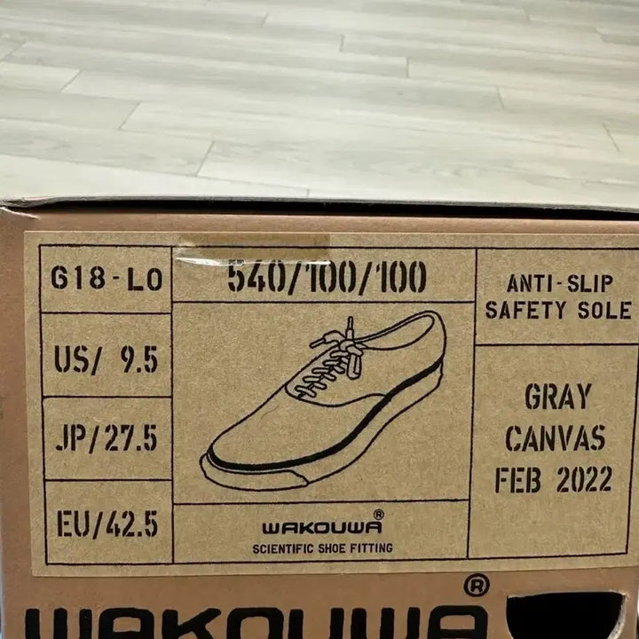 [SOLD OUT] 아나토미카 와쿠와 덱슈즈 스니커즈 운동화 275mm 그레이