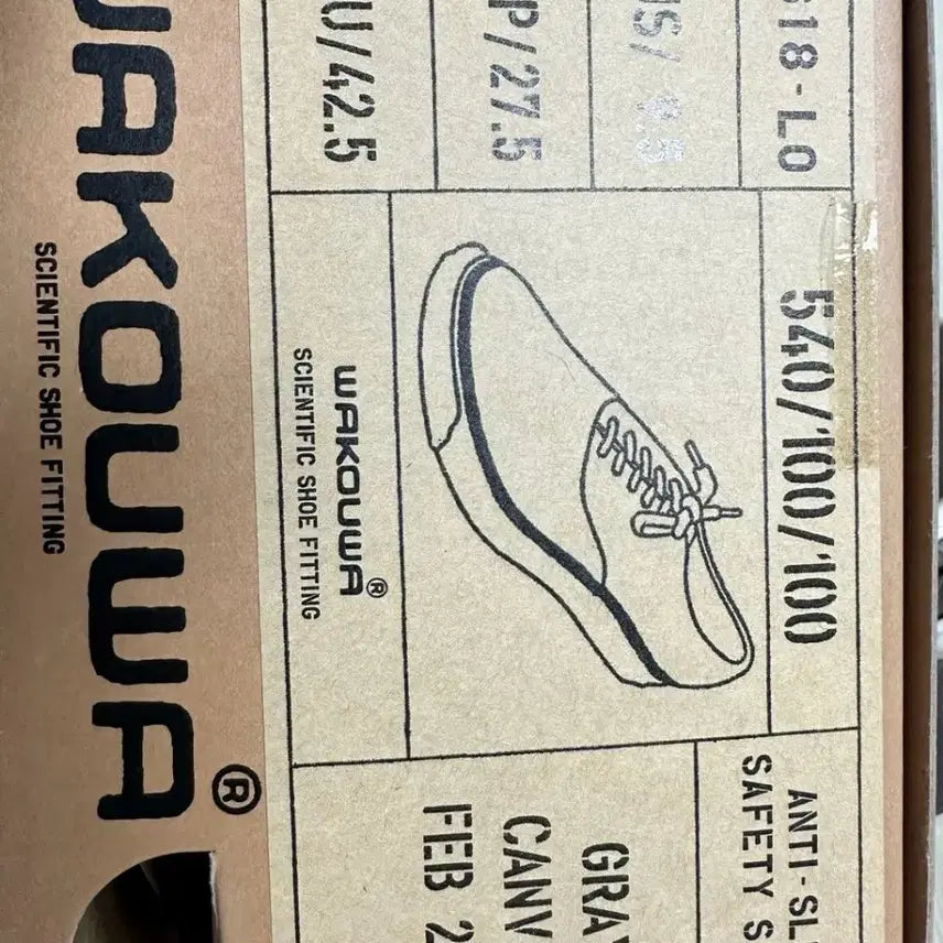[SOLD OUT] 아나토미카 와쿠와 덱슈즈 스니커즈 운동화 275mm 그레이