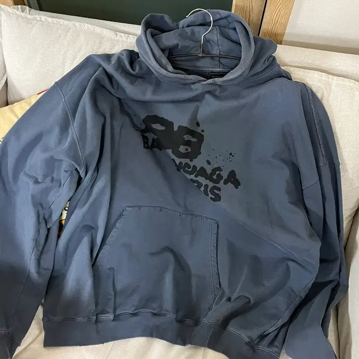 [BUNJANG] Balenciaga Navy Hoodie XS / 발렌시아가 후드 네이비 xs