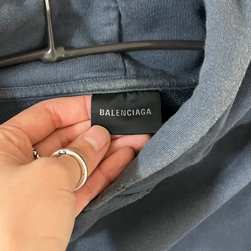 [BUNJANG] Balenciaga Navy Hoodie XS / 발렌시아가 후드 네이비 xs