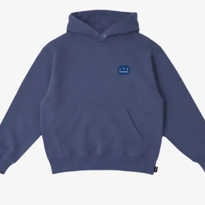 [BUNJANG] IAB Studio Patch Hoodie Blue / 아이앱 스튜디오 아이앱 패치 후디 블루