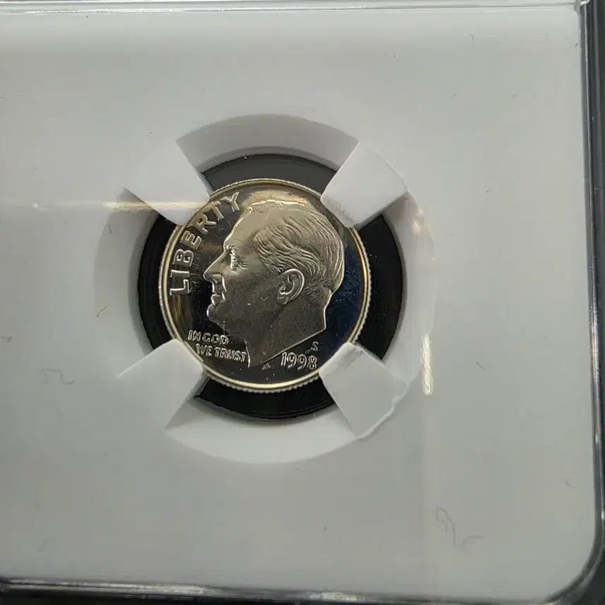 [BUNJANG] Collection of 4 US &amp; Canada Silver Dimes (Unused) with Case / 미국 다임 프루프 은화 미사용 케이스포함 4개일괄