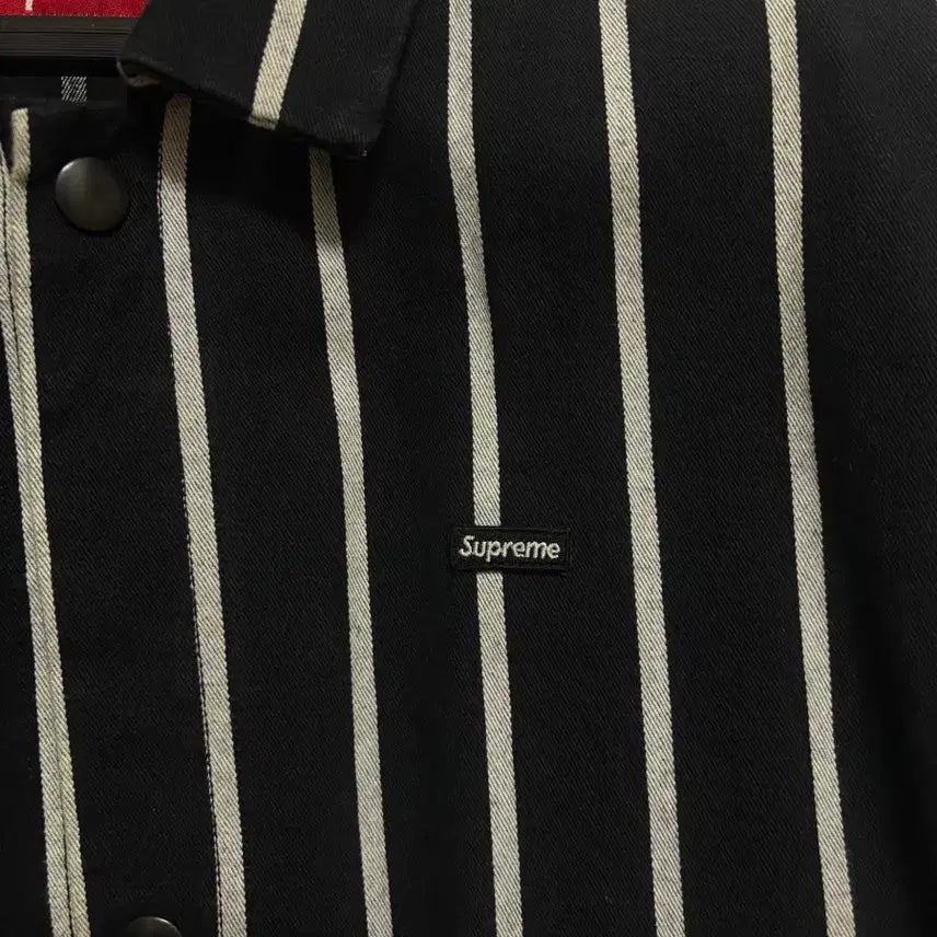 [BUNJANG] Supreme 17 Stripe Shop Jacket L / 슈프림 17 스트라이프 샵 자켓