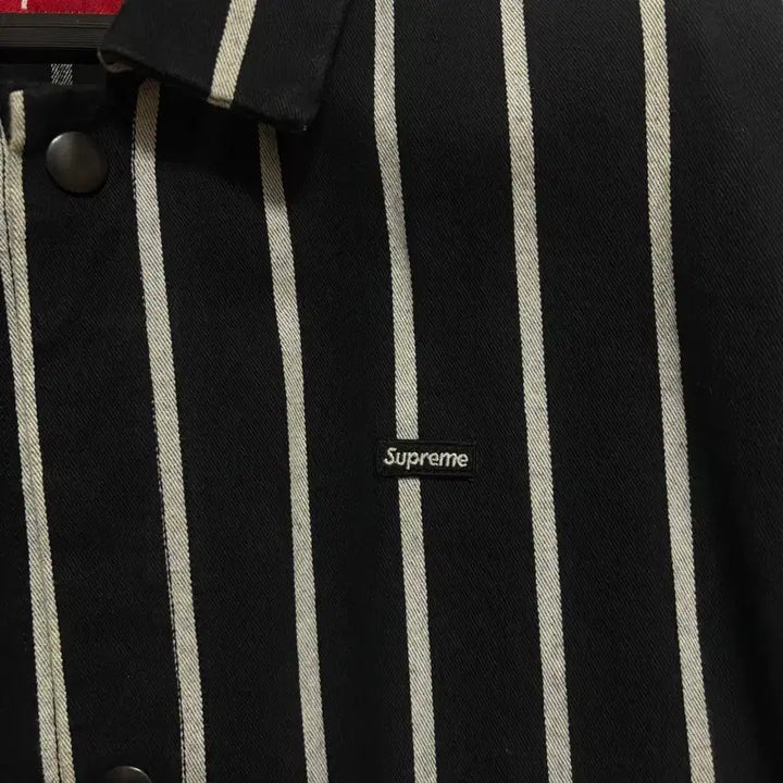 [BUNJANG] Supreme 17 Stripe Shop Jacket L / 슈프림 17 스트라이프 샵 자켓