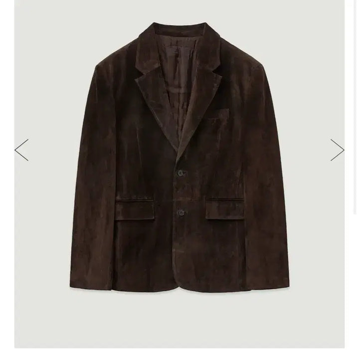 [BUNJANG] Elmood Cow Suede Single Blazer Brown / [48] 엘무드 카우 스웨이드 싱글 블레이저 브라운 Lmood