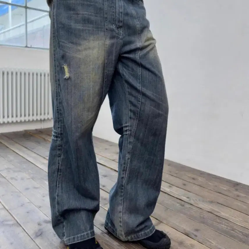 [BUNJANG] Fortena Denim Curved Jeans Size S (Unworn) / 포르테나 데님 S사이즈 미시착 새상품
