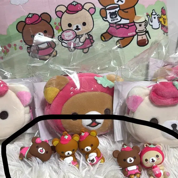 [BUNJANG] Ediya Rilakkuma Magnet Set with Stickers / 이디야 리락쿠마 마그넷 5 스티커포함