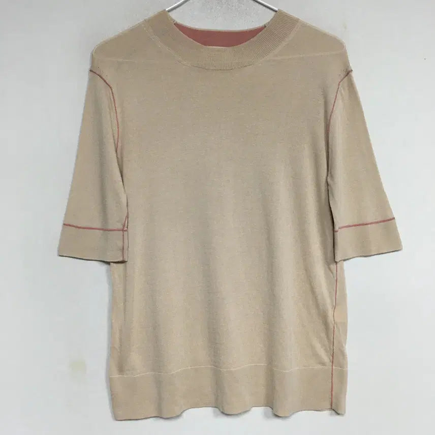 [SOLD OUT] TIME 타임 실크 반팔 니트 90
