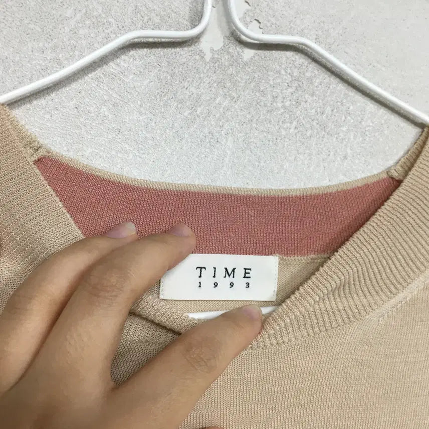 [SOLD OUT] TIME 타임 실크 반팔 니트 90