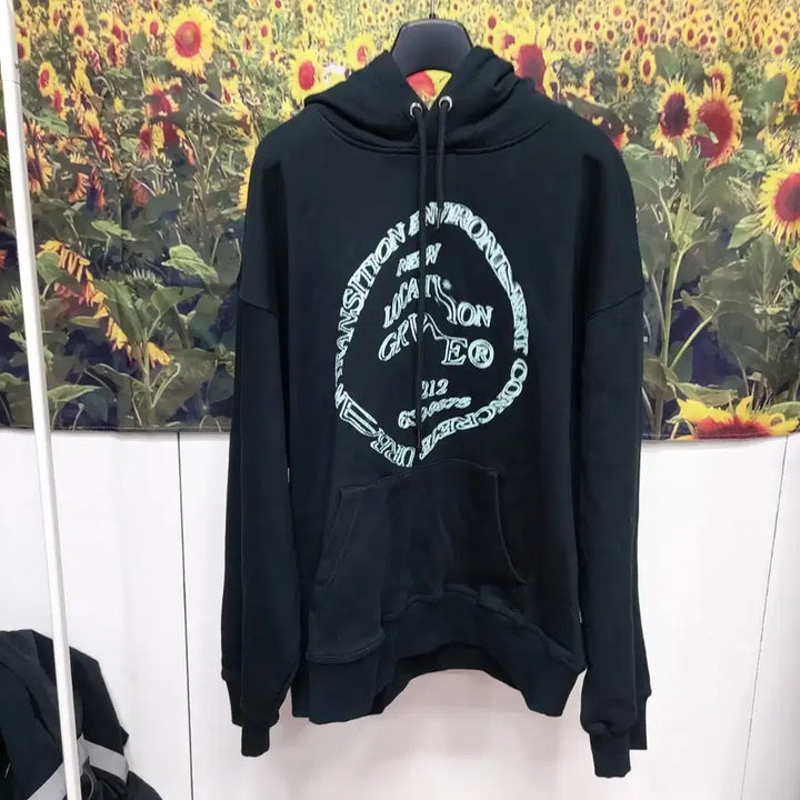 [BUNJANG] GrooveLime Dust Circle Hoodie (M) / 그루브라임 3단쭈리 더스트 서클 후드티[미사용] 남성M 6c2