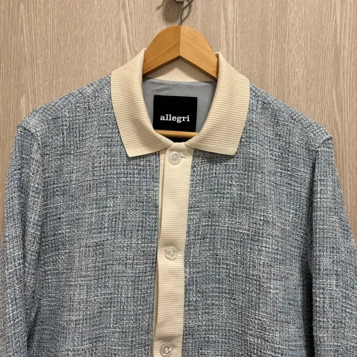 [BUNJANG] Allegri 24SS Tweed Cardigan M (100) Sky Blue / 24SS새상품급)알레그리 트위드 가디건M(100)/스카이블루