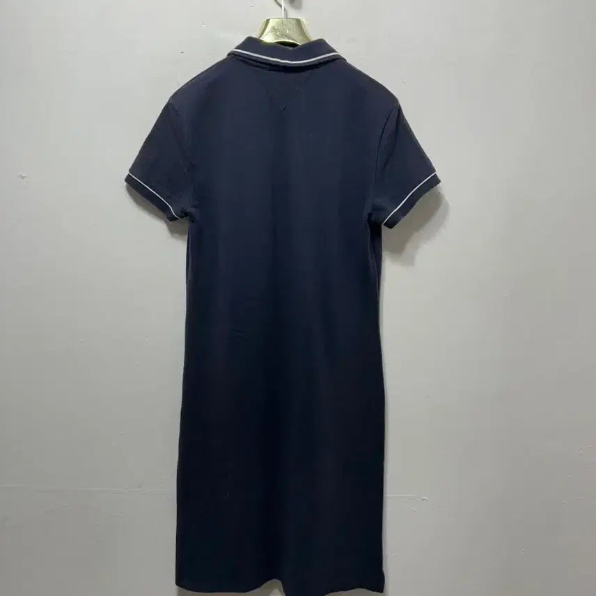 [BUNJANG] Tommy Hilfiger Navy Collar Short Sleeve Dress - Size S / 타미힐피거 네이비 카라 반팔 원피스 S