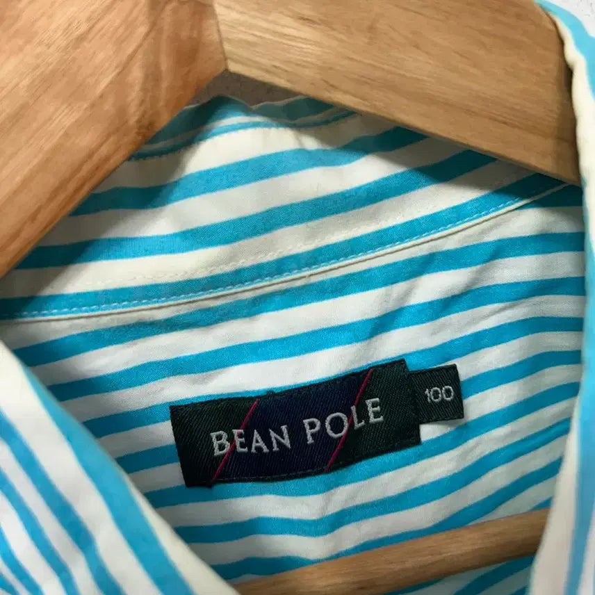[BUNJANG] Beanpole Striped Short-Sleeve Shirt (Size 100) / 빈폴 스트라이프 반팔 셔츠 100사이즈