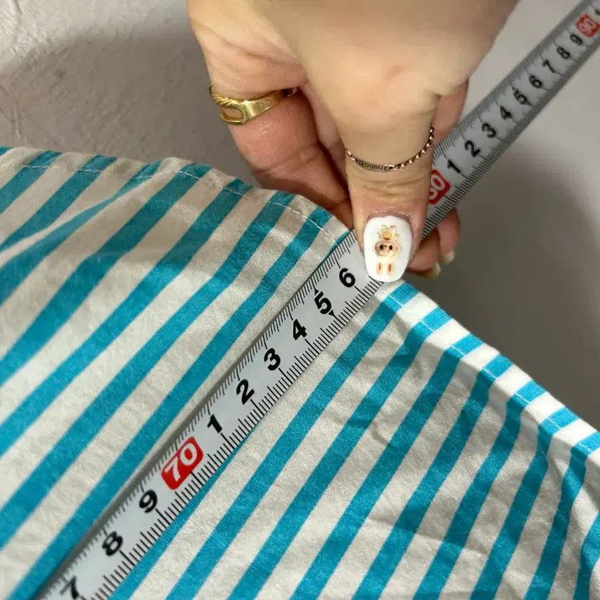 [BUNJANG] Beanpole Striped Short-Sleeve Shirt (Size 100) / 빈폴 스트라이프 반팔 셔츠 100사이즈