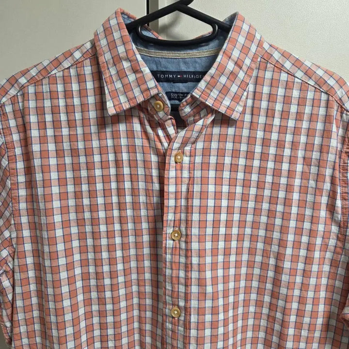 [BUNJANG] Tommy Hilfiger Short Sleeve Checkered Shirt L / Tommy Hilfiger 반팔 체크 셔츠 L(100)