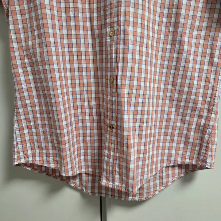 [BUNJANG] Tommy Hilfiger Short Sleeve Checkered Shirt L / Tommy Hilfiger 반팔 체크 셔츠 L(100)