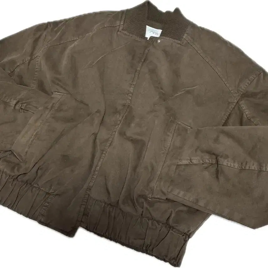 [BUNJANG] ZARA Brown Suede Bomber Jacket / 자라 브라운 스웨이드 봄버자켓