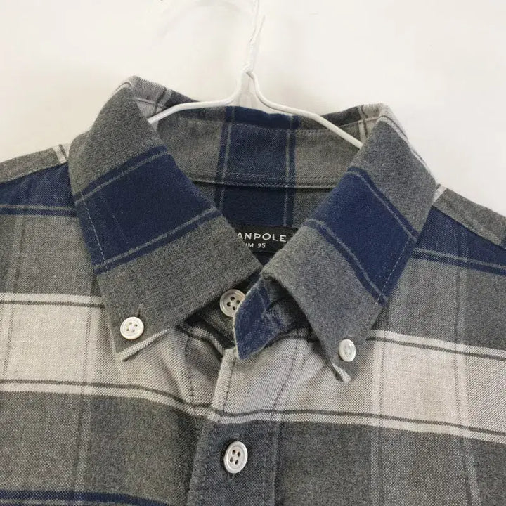 [SOLD OUT] 빈폴 남성95 슬림핏 배색 체크 남방 M1372