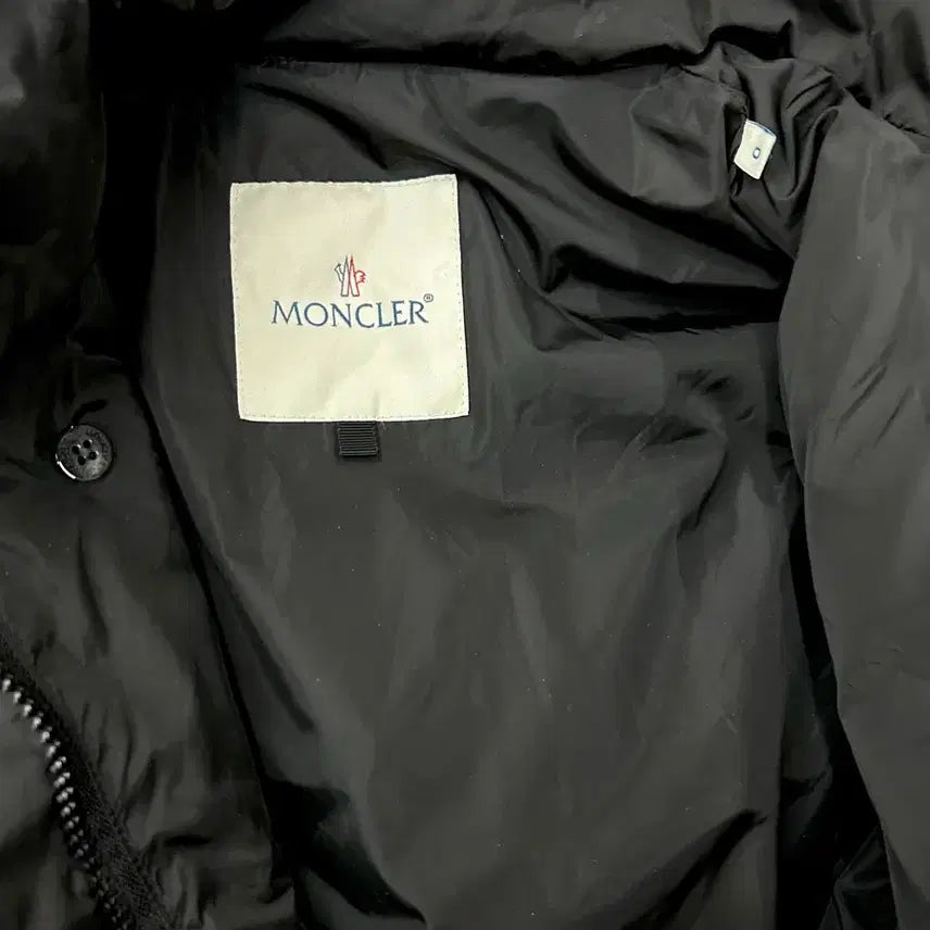 [BUNJANG] Moncler Double Detachable Black Mohair Down Padded Coat (Size 0) / 몽 클 레 르 몽 클 레 어 이중분리형 블랙 모헤어 다운패딩(0)