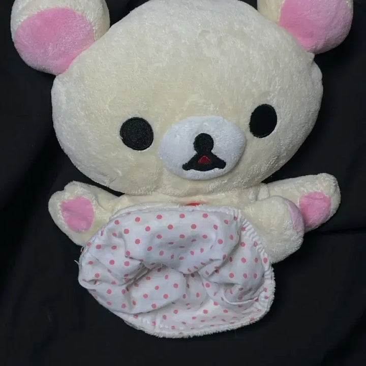 [SOLD OUT] 코리락쿠마 핸드퍼펫 인형 빈티지 고전 도트 방꾸미기