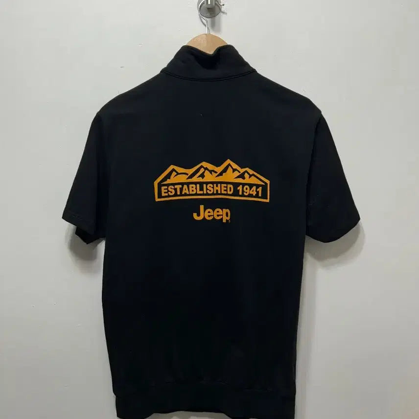 [BUNJANG] Jeep Black Polo T-shirt (M) / Jeep 반팔 카라넥 블랙 티셔츠 M