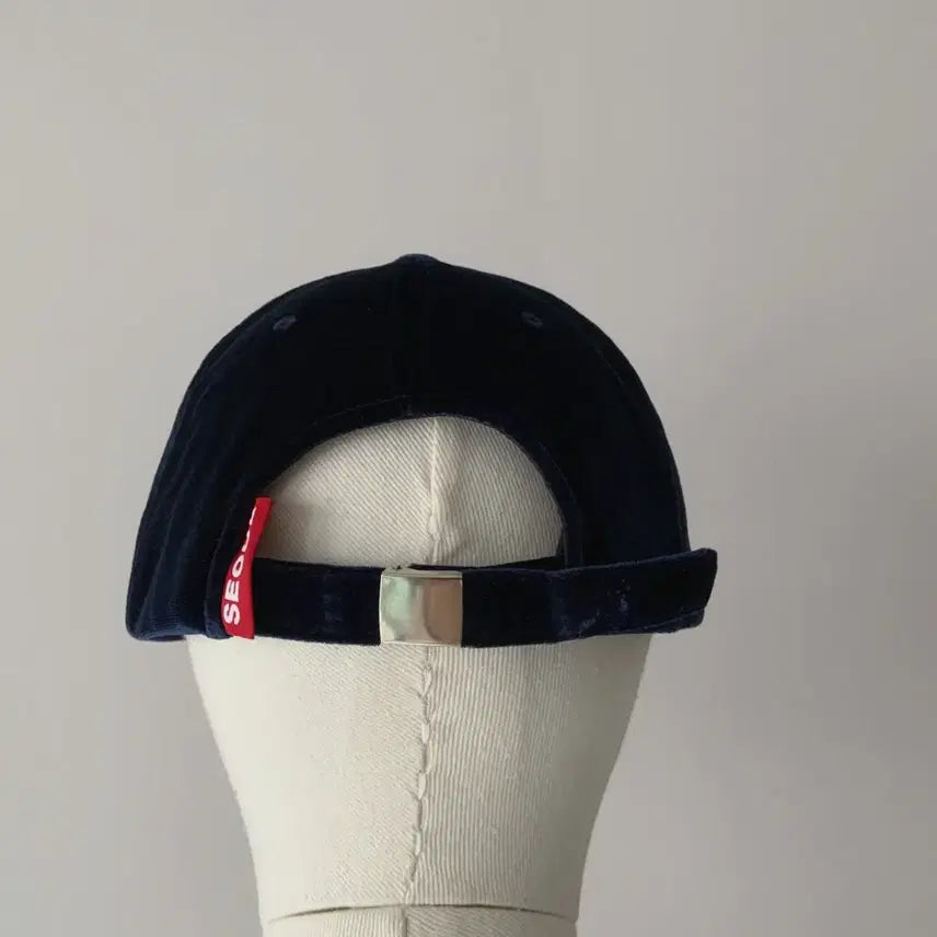 [BUNJANG] Oioi Velvet Ball Cap - Navy / Oioi 벨벳 볼캡 네이비