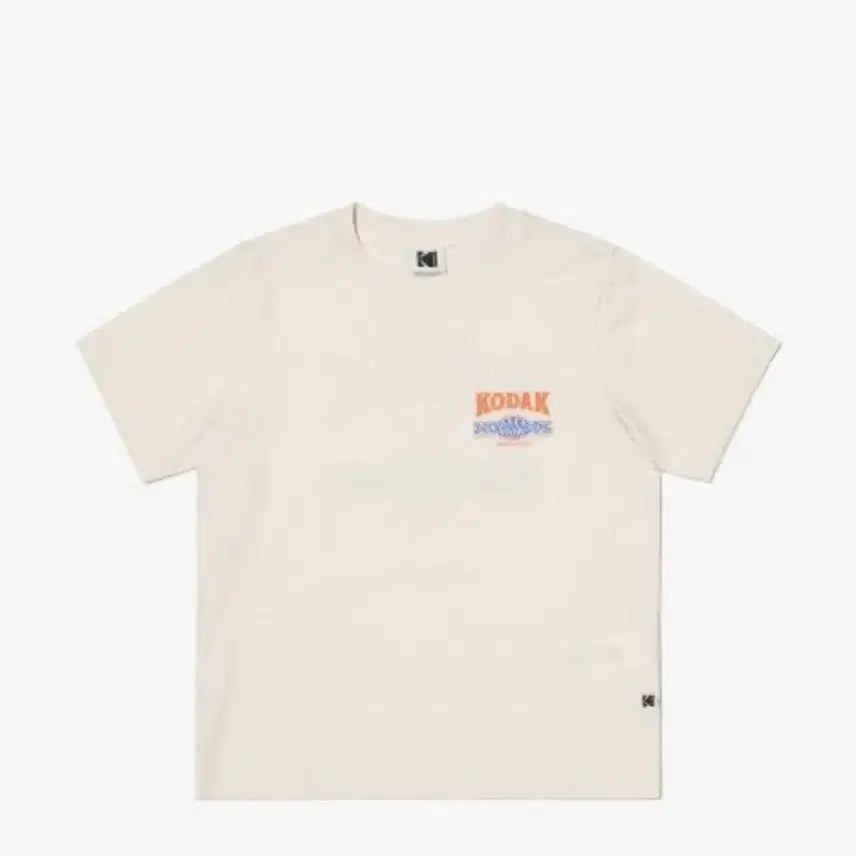 [BUNJANG] KODAK Ivory Unisex Short Sleeve T-shirt / 코닥 KODAK 반팔 티셔츠 아이보리 남녀공용