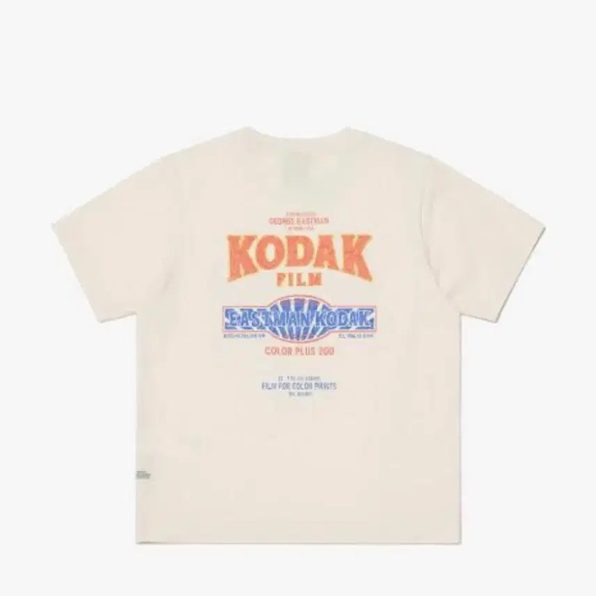 [BUNJANG] KODAK Ivory Unisex Short Sleeve T-shirt / 코닥 KODAK 반팔 티셔츠 아이보리 남녀공용