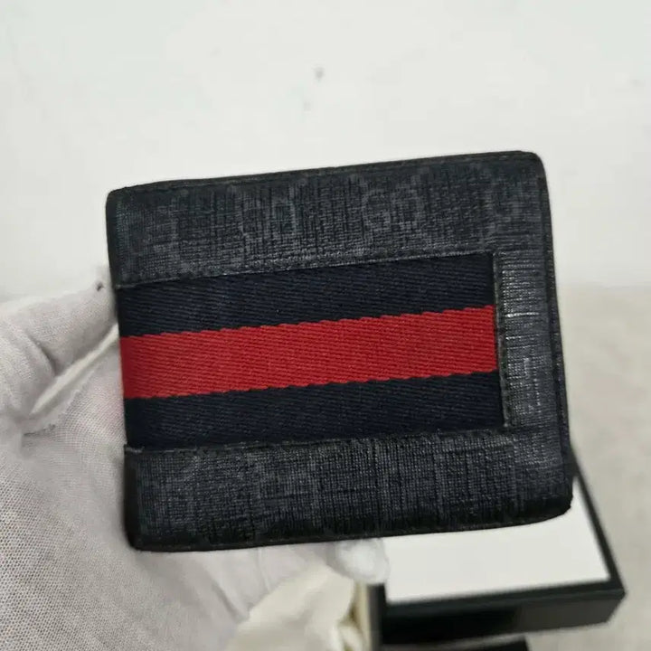 [BUNJANG] Gucci Web Stripe Bifold Wallet / [정품][A급] 구찌 웹삼선 반지갑