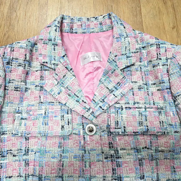 [SOLD OUT] 빨강(BBALGANG) 핑크트위드자켓 프리사이즈 새상품