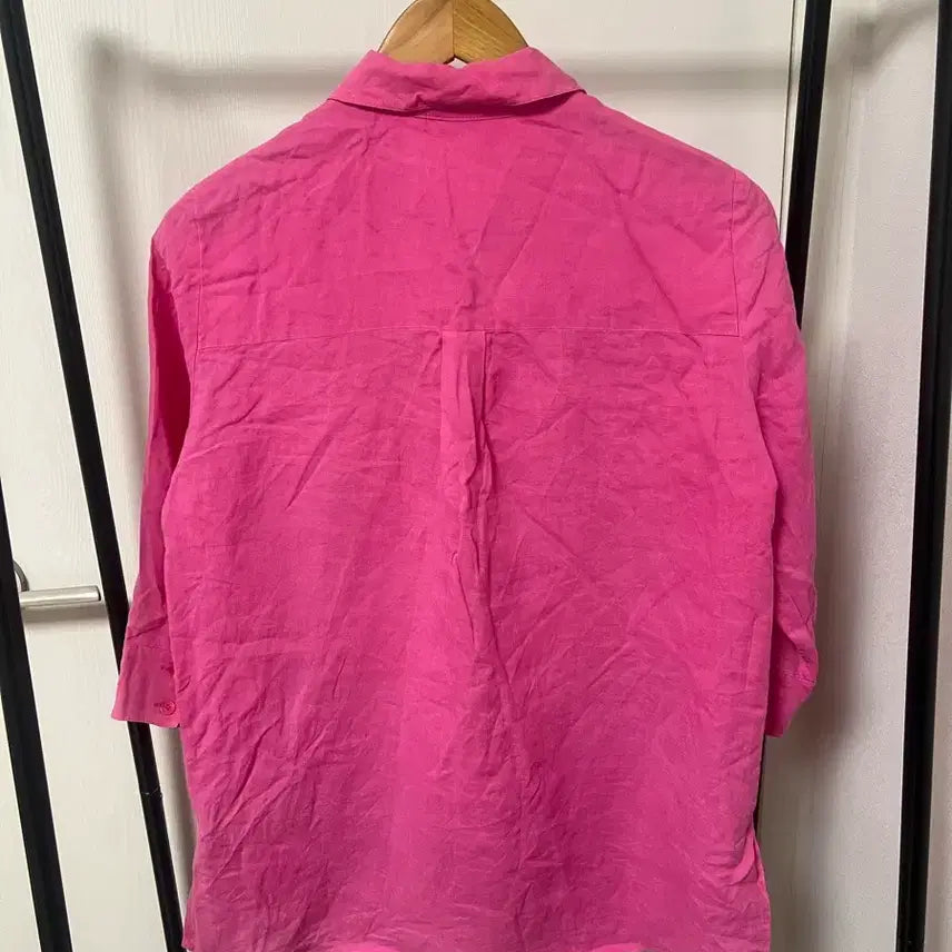 [SOLD OUT] 크로커다일 핑크 린넨 셔츠 1021