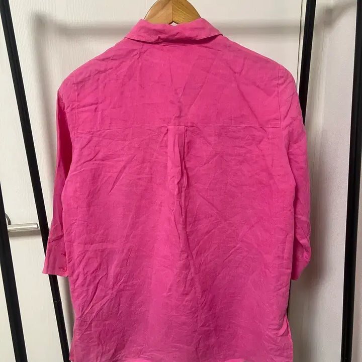 [SOLD OUT] 크로커다일 핑크 린넨 셔츠 1021